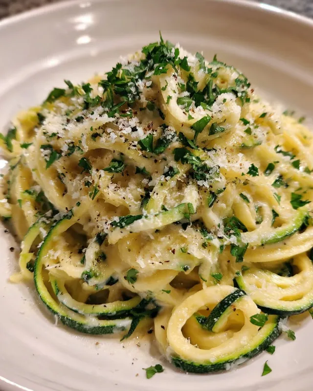 Zucchini Noodles with Meat Sauce