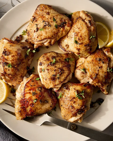 Baked Chicken Thighs with Lemon