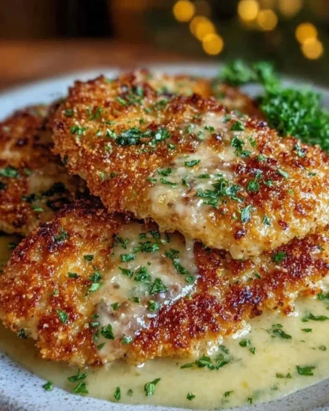 Crispy Parmesan Crusted Chicken