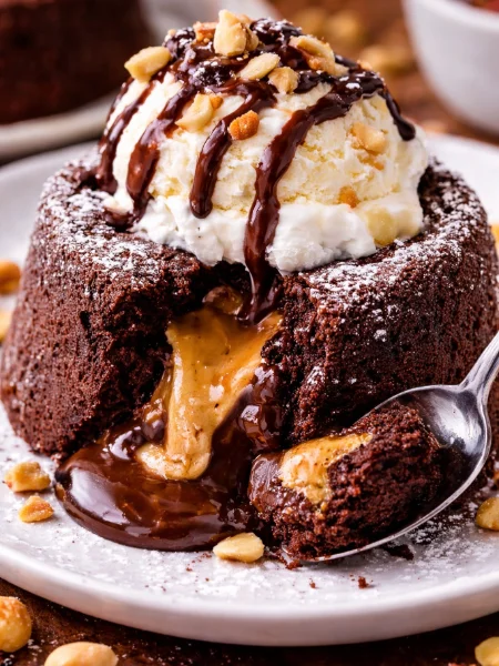 Dark Chocolate Lava Cakes