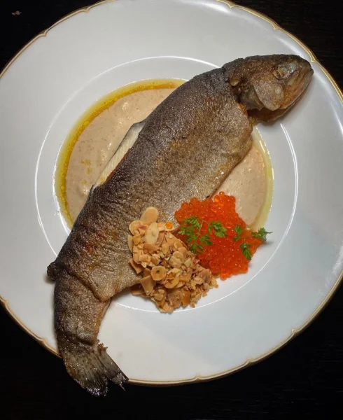 French Whole Roasted Trout with Almonds French Whole Roasted Trout with Almonds