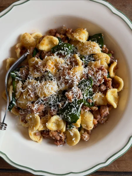 Garlic Butter Pasta with Spinach