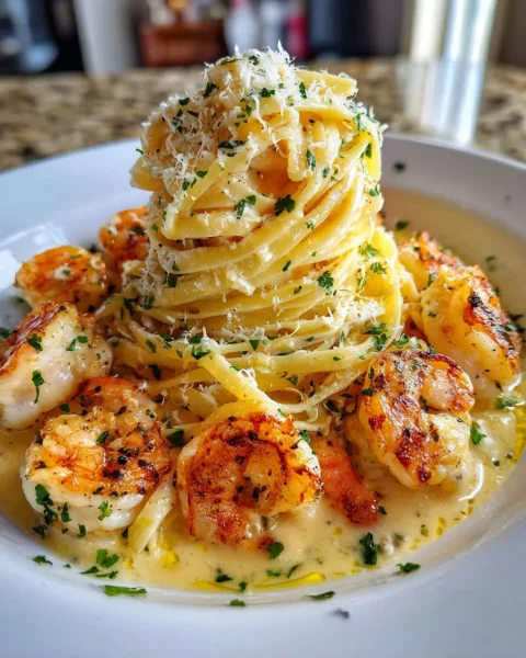 Garlic Butter Shrimp Pasta