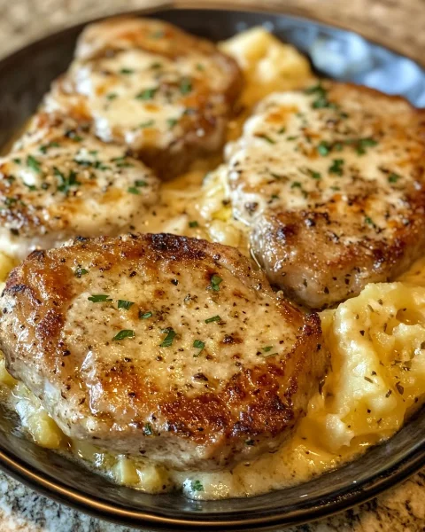 Garlic Parmesan Pork Chops