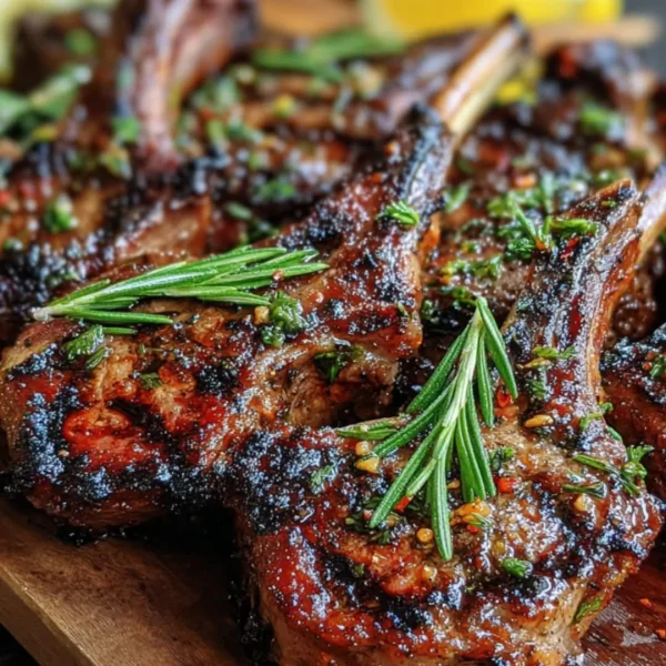 Grilled Lamb Chops with Mint Sauce