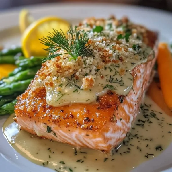 Herb Crusted Salmon with Lemon Butter