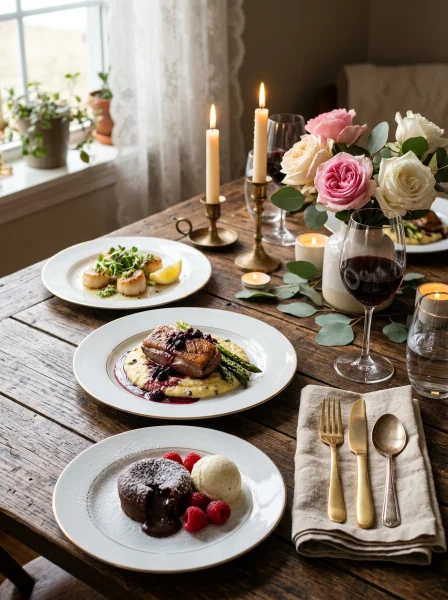 How to Make a 3-Course Romantic Dinner: The Perfect Menu Structure