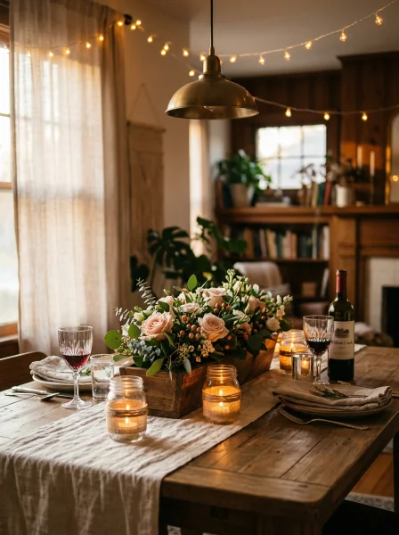 How to Set the Mood for Date Night Dinner at Home with Lighting