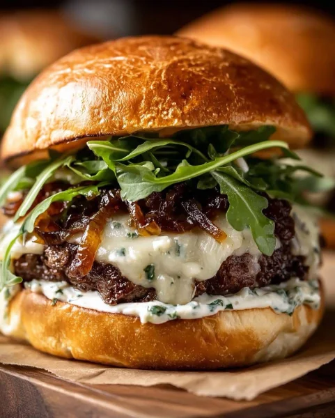 Lamb Burgers with Feta