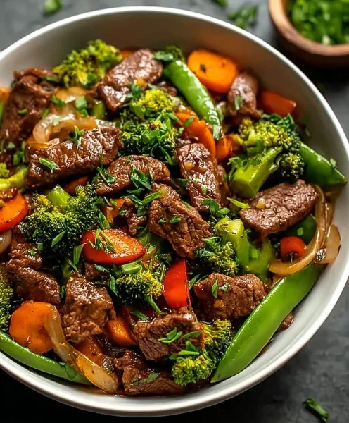 Lamb Stir Fry with Vegetables