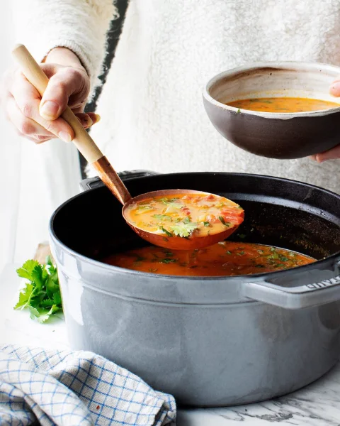 Lentil Soup with Canned Vegetables