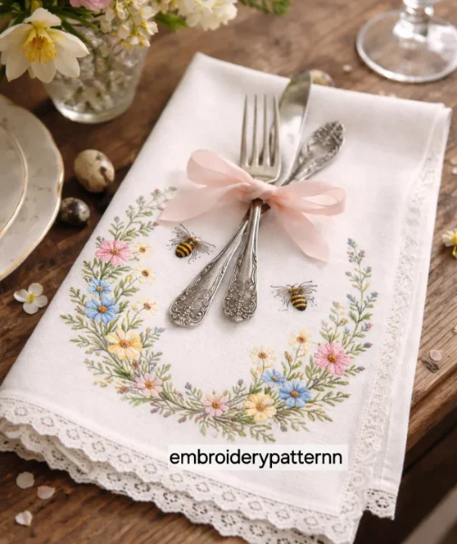 Linen Napkins with Rings
