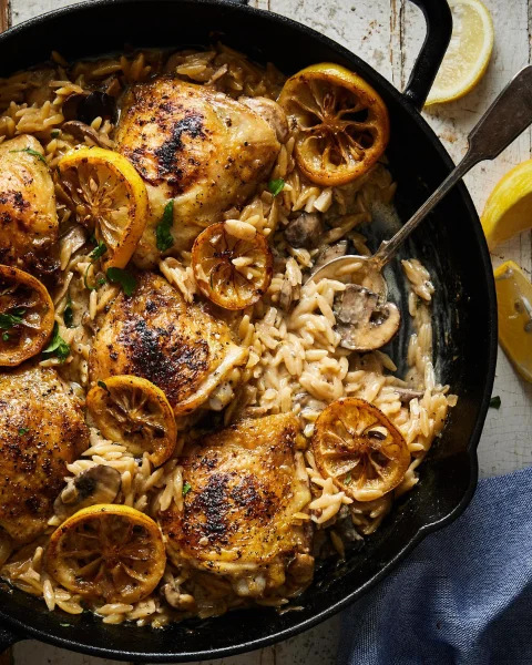 One Pan Lemon Herb Chicken and Vegetables