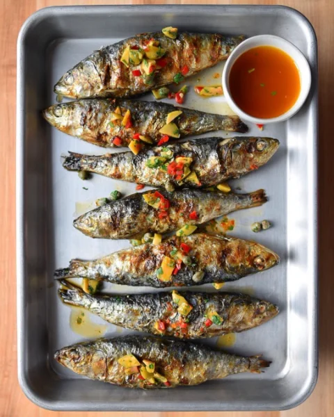 Portuguese Style Whole Grilled Sardines Portuguese Style Whole Grilled Sardines