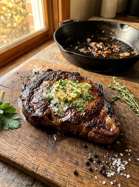 Recipe 2: Pan-Seared Steak with Herb Butter