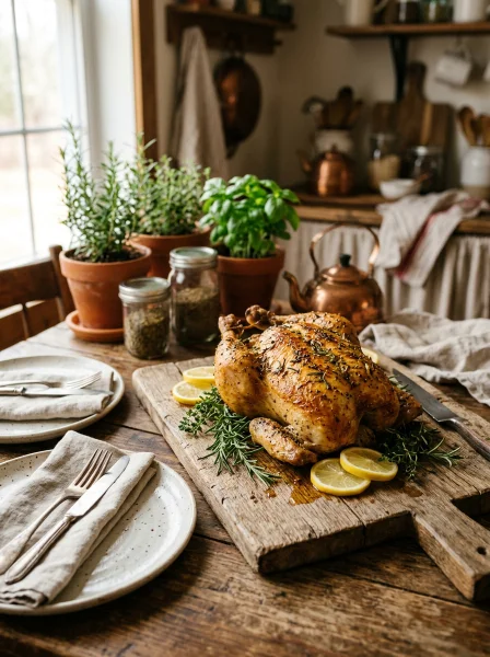 Recipe 3: Lemon Herb Roasted Chicken for Two