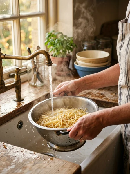 Rinsing Pasta After Cooking
