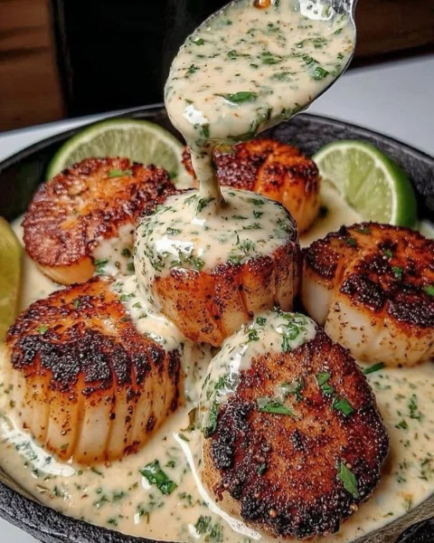 Seared Scallops with Lemon Butter