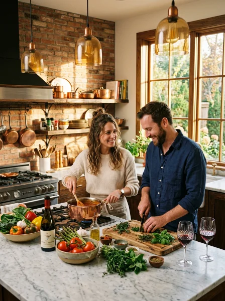 Why Cooking Date Night Dinners at Home Beats Going Out