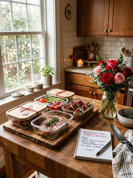 Why Preparing Your Valentine's Dinner Ahead Makes Everything Better
